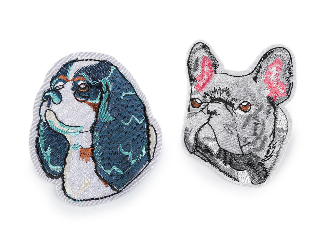 Aplicație termoadezivă câine - Albastru delta (10 Bucăți)