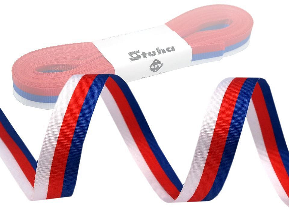 Panglică din tafta tricoloră, lățime 10 mm - Conform imaginii (50 Metri) Panglică din tafta tricoloră, lățime 10 mm - Conform imaginii (50 Metri)