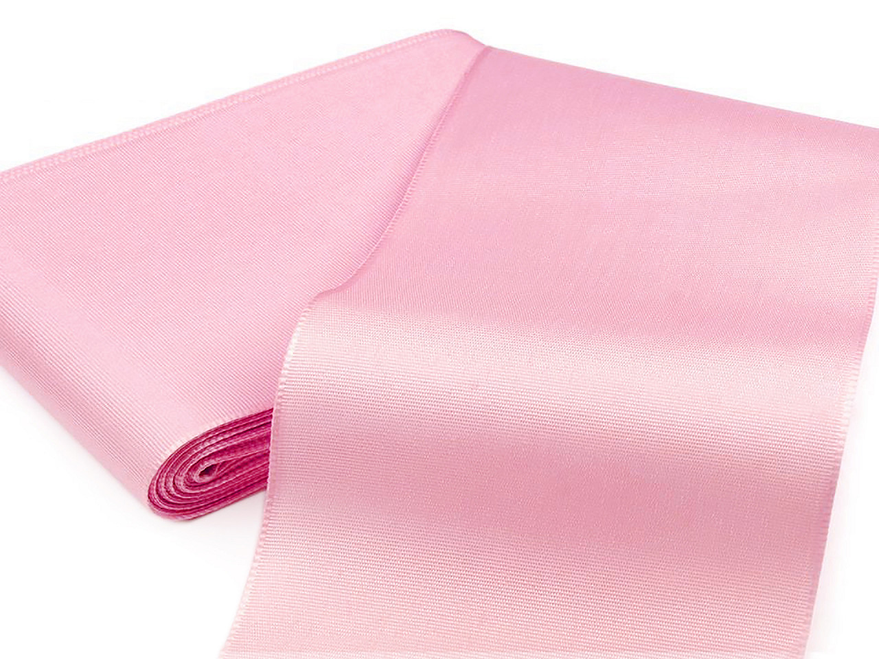 Panglică din tafta, lățime 10,8 cm - Alb (10 Metri)