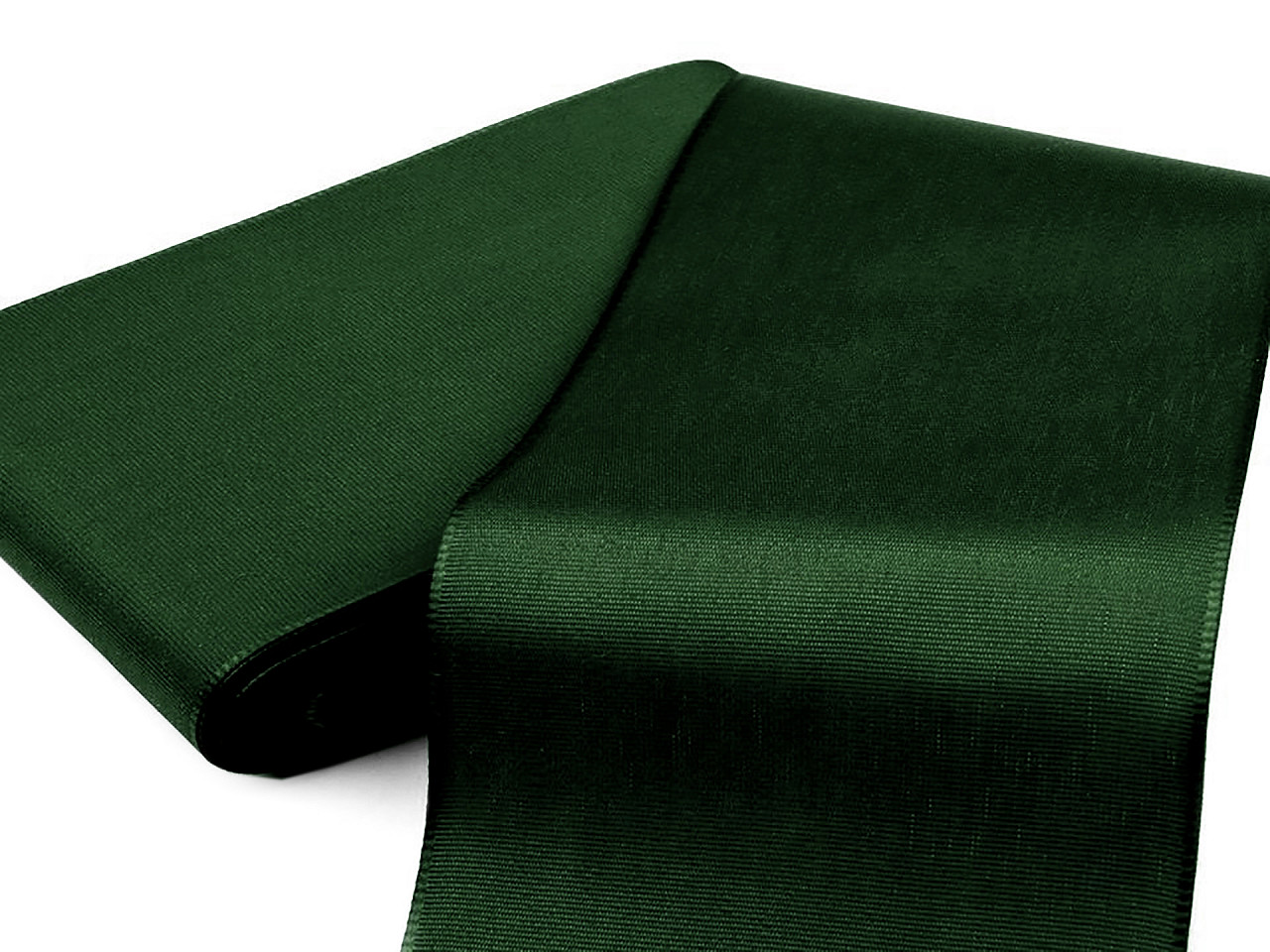 Panglică din tafta, lățime 10,8 cm - Alb (10 Metri)