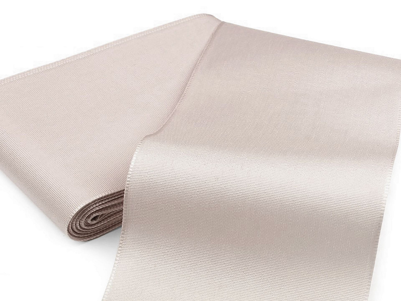 Panglică din tafta, lățime 10,8 cm - Alb (10 Metri)