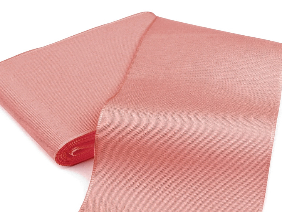 Panglică din tafta, lățime 10,8 cm - Alb (10 Metri)