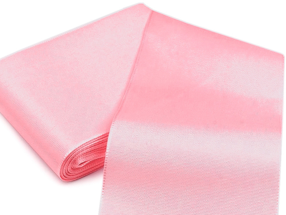 Panglică din tafta, lățime 10,8 cm - Alb (10 Metri)