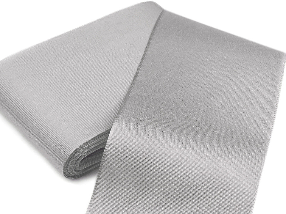 Panglică din tafta, lățime 10,8 cm - Alb (10 Metri)