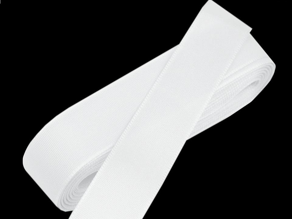 Panglică din tafta, lățime 25 mm - Alb (100 Metri) Panglică din tafta, lățime 25 mm - Alb (100 Metri)