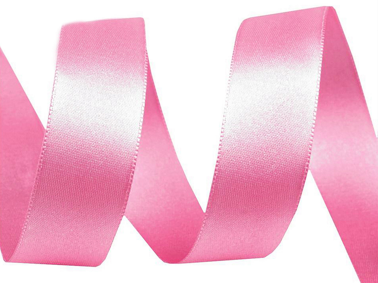 Panglică dublu satinată, lățime 24 mm - Roz deschis (20 Metri) Panglică dublu satinată, lățime 24 mm - Roz deschis (20 Metri)
