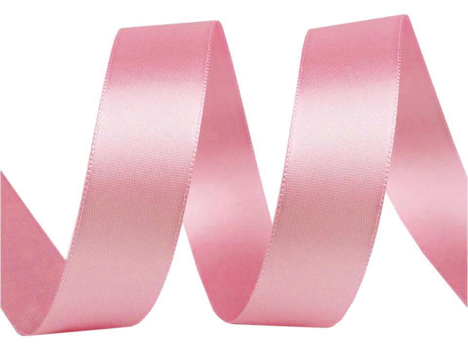 Panglică dublu satinată, lățime 24 mm - Roz deschis (20 Metri) Panglică dublu satinată, lățime 24 mm - Roz deschis (20 Metri)