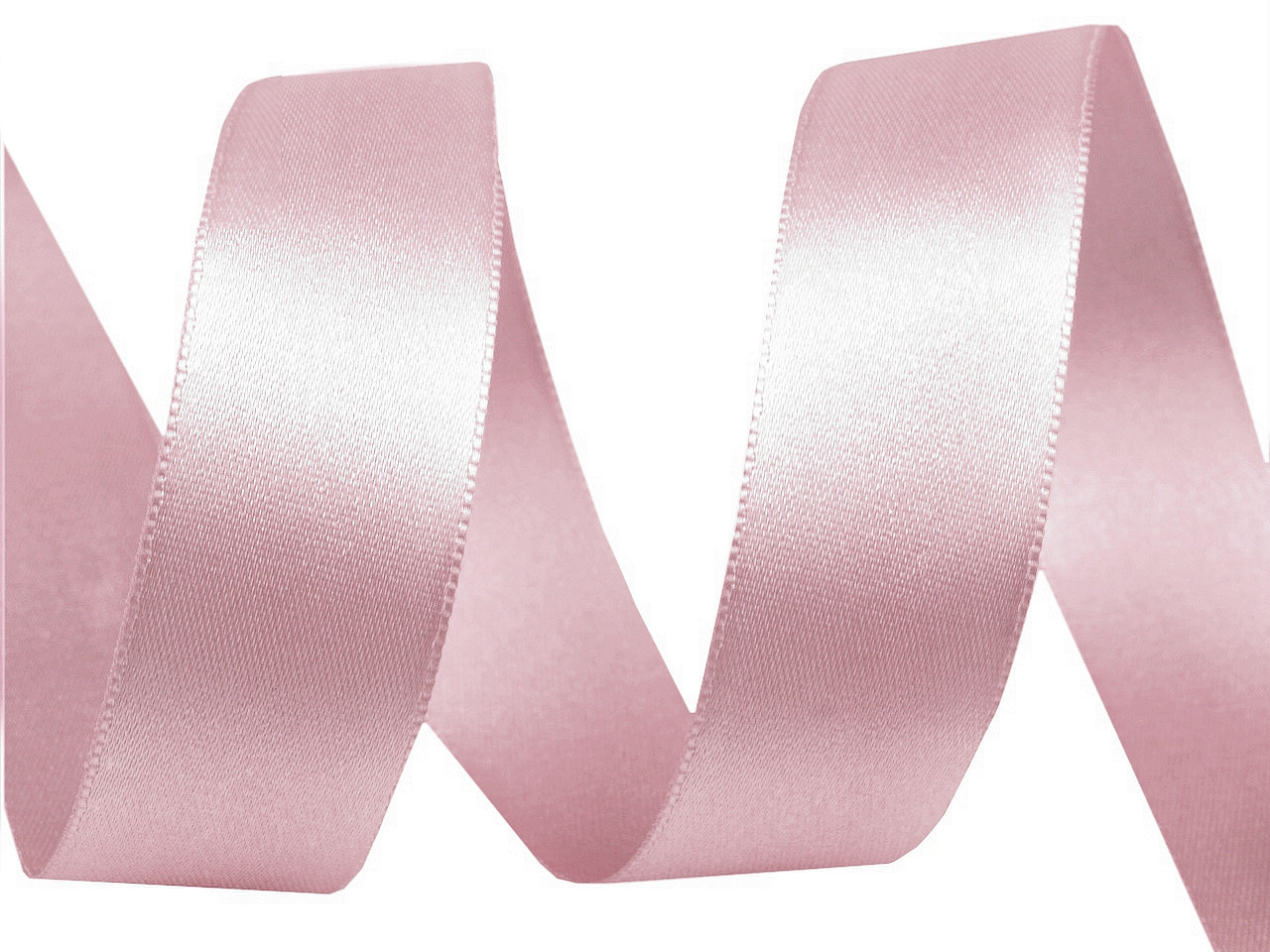 Panglică dublu satinată, lățime 24 mm - Roz deschis (20 Metri) Panglică dublu satinată, lățime 24 mm - Roz deschis (20 Metri)