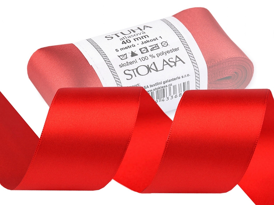 Panglică dublu satinată, lățime 40 mm, 5 m/pac - Albastru intens (5 Metri) Panglică dublu satinată, lățime 40 mm, 5 m/pac - Albastru intens (5 Metri)