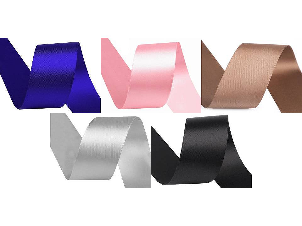 Panglică dublu satinată, lățime 40 mm, 5 m/pac - Albastru intens (5 Metri) Panglică dublu satinată, lățime 40 mm, 5 m/pac - Albastru intens (5 Metri)