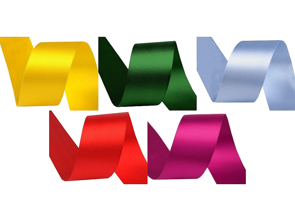 Panglică dublu satinată, lățime 40 mm, 5 m/pac - Albastru intens (5 Metri) Panglică dublu satinată, lățime 40 mm, 5 m/pac - Albastru intens (5 Metri)