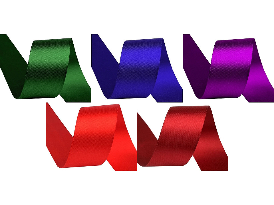 Panglică dublu satinată, lățime 40 mm, 5 m/pac - Albastru intens (5 Metri) Panglică dublu satinată, lățime 40 mm, 5 m/pac - Albastru intens (5 Metri)