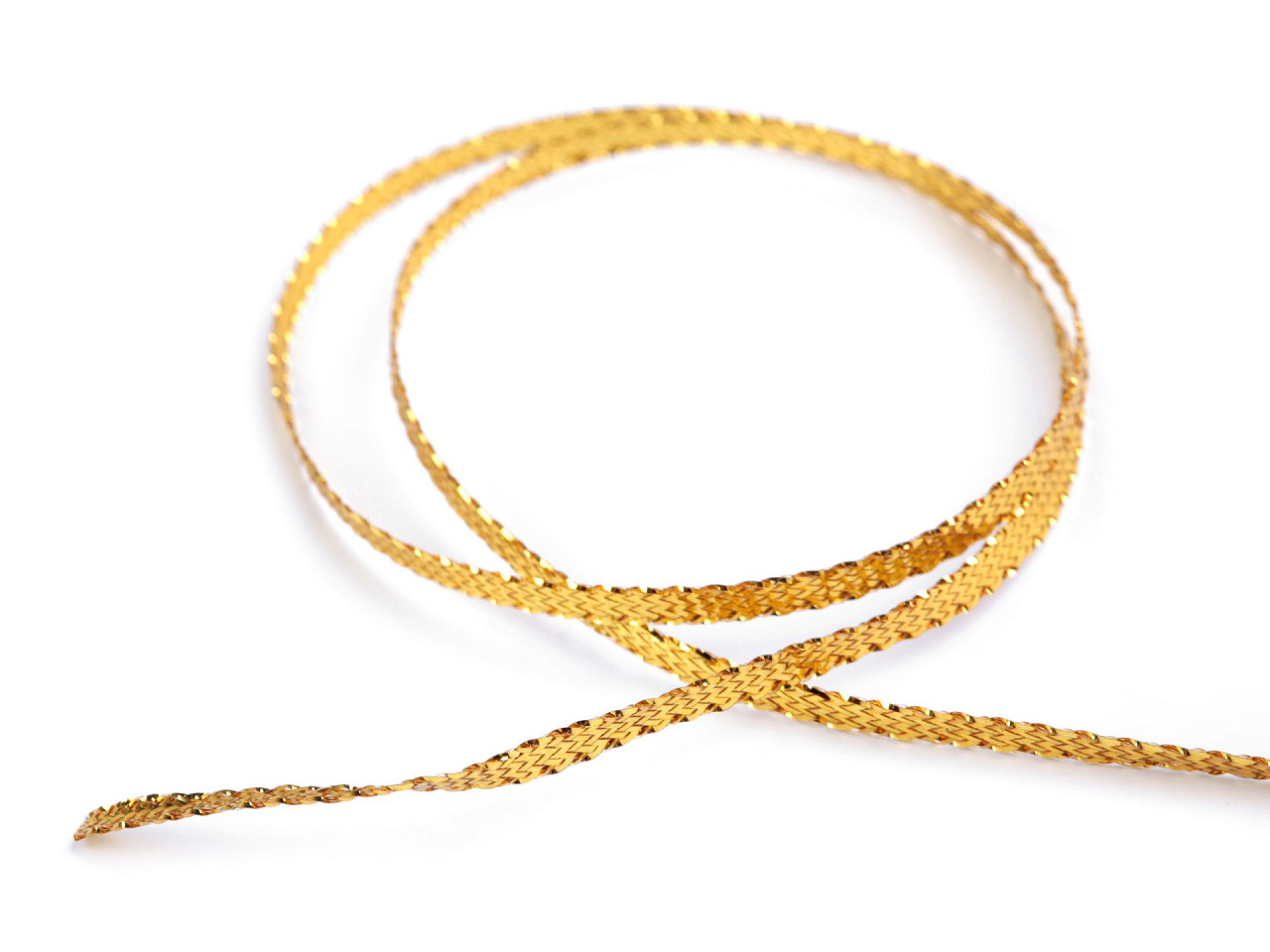 Panglică lurex / panglică lame, lățime 3 mm - Argintiu (1 Bucată)