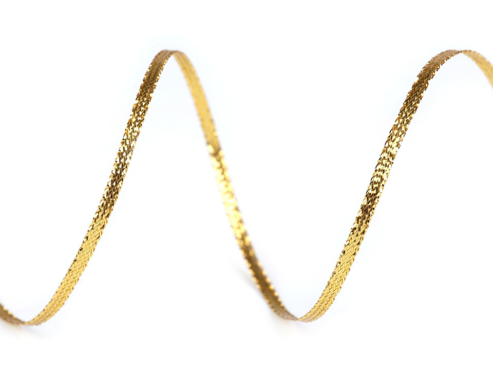 Panglică lurex / panglică lame, lățime 3 mm - Argintiu (1 Bucată)