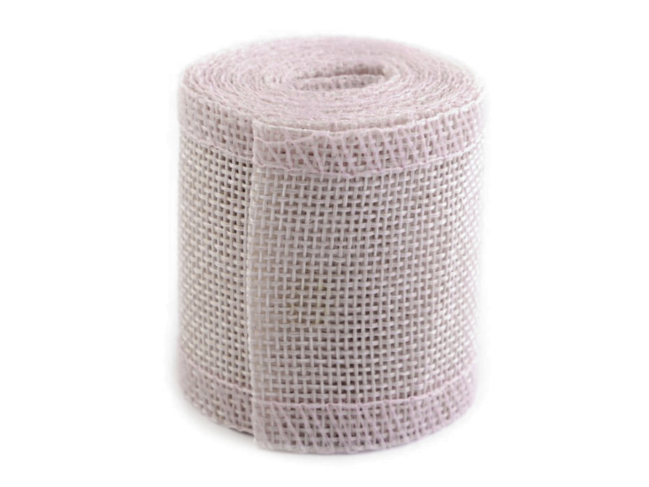 Panglică imitație iută, lățime 50 mm - Roșu (1 Bucată)