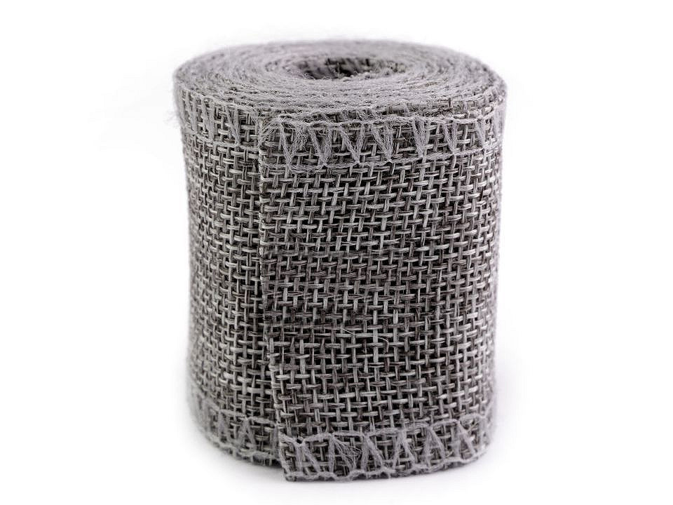 Panglică imitație iută, lățime 50 mm - Roșu (1 Bucată)