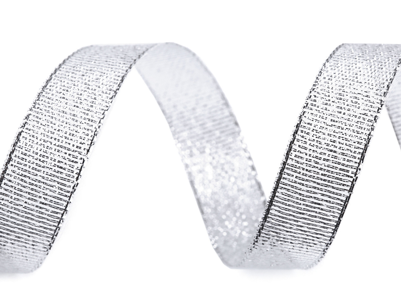 Panglică lurex / panglică lame, lățime 15 mm - Albastru delta (225 Metri)