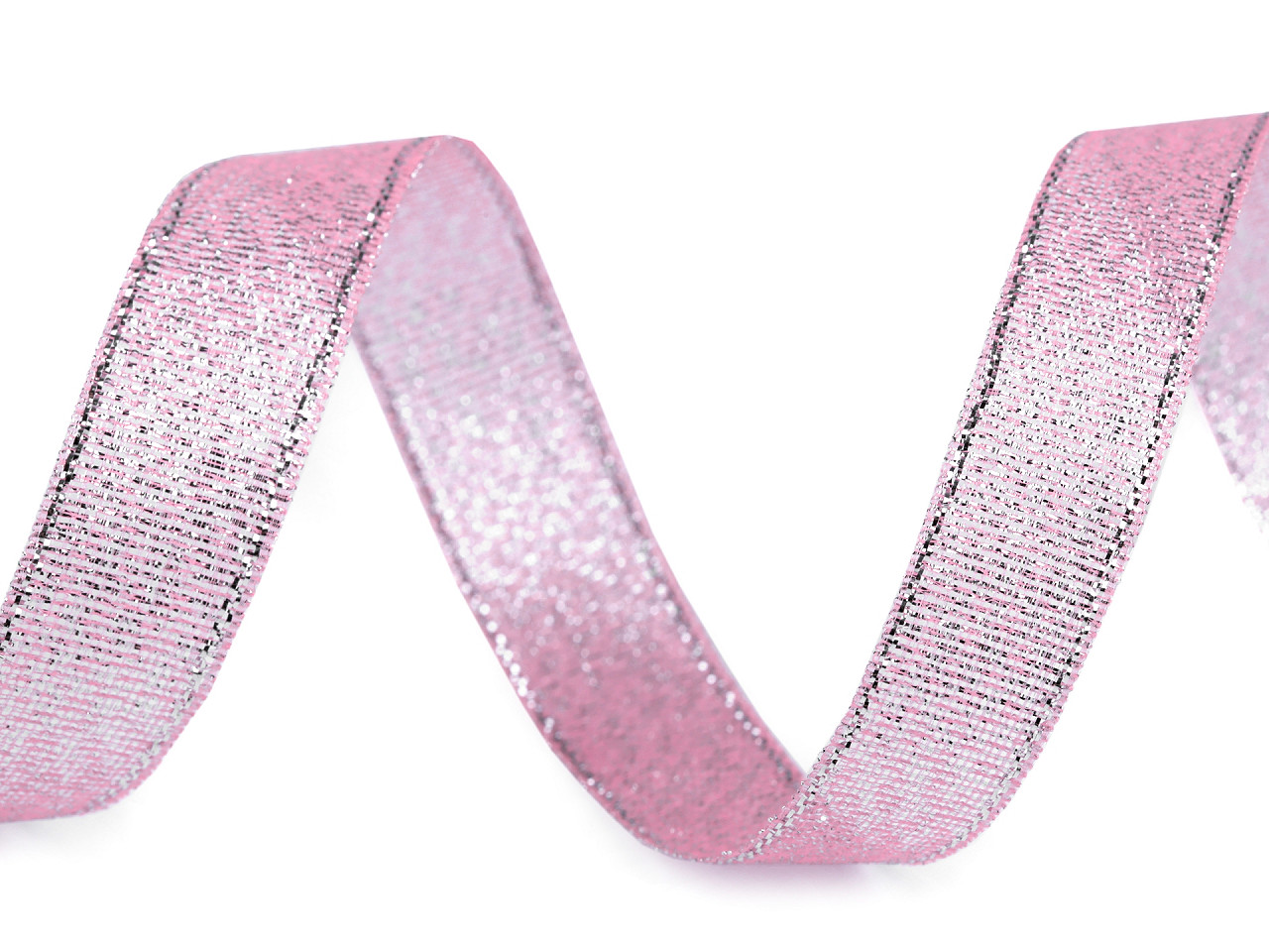 Panglică lurex / panglică lame, lățime 15 mm - Albastru delta (225 Metri)