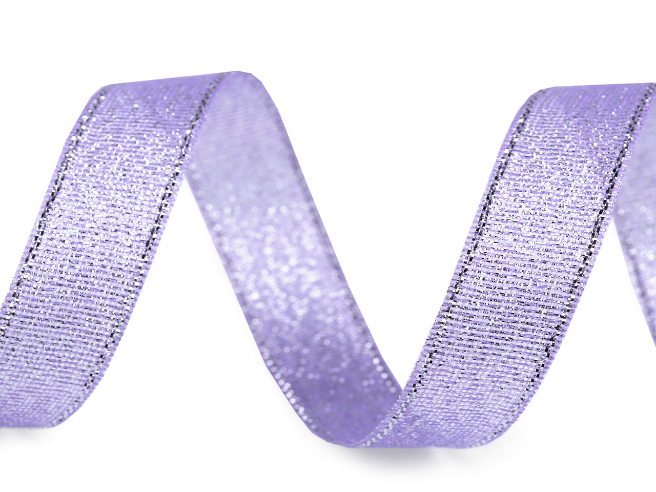 Panglică lurex / panglică lame, lățime 15 mm - Albastru delta (225 Metri)