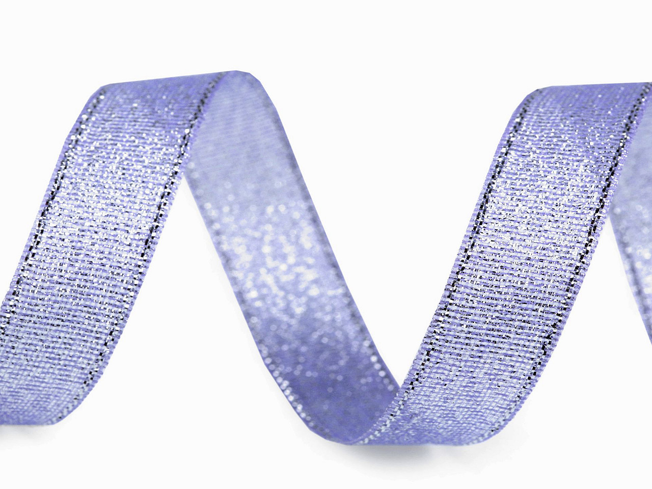 Panglică lurex / panglică lame, lățime 15 mm - Albastru delta (225 Metri)