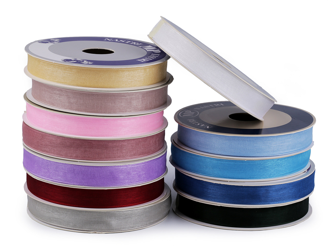 Panglica organza, latime 15 mm - Bej (50 Metri)