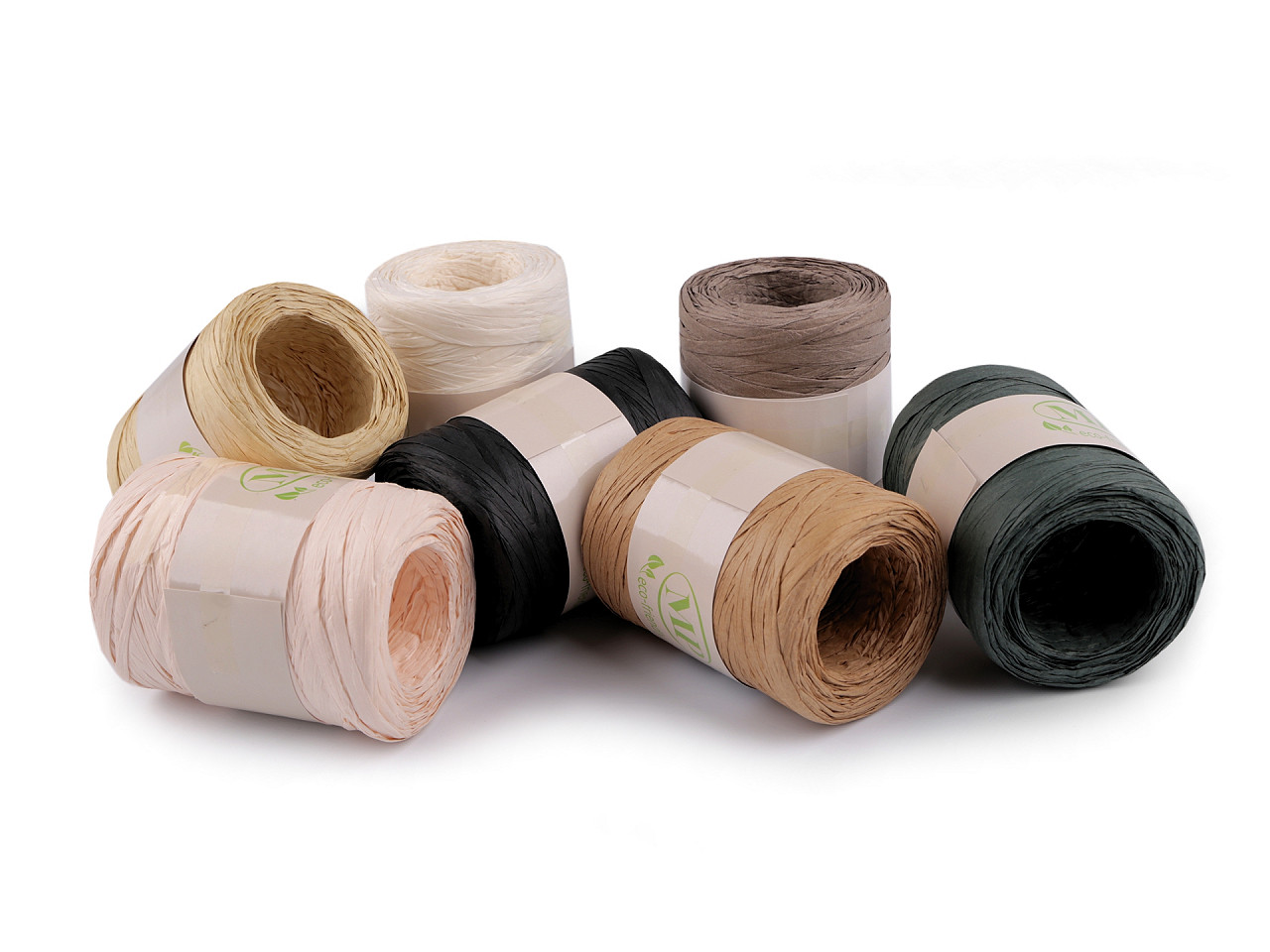 Rafie pentru impletit genti 5-8 mm - Roz pudrat (1 Bucată)