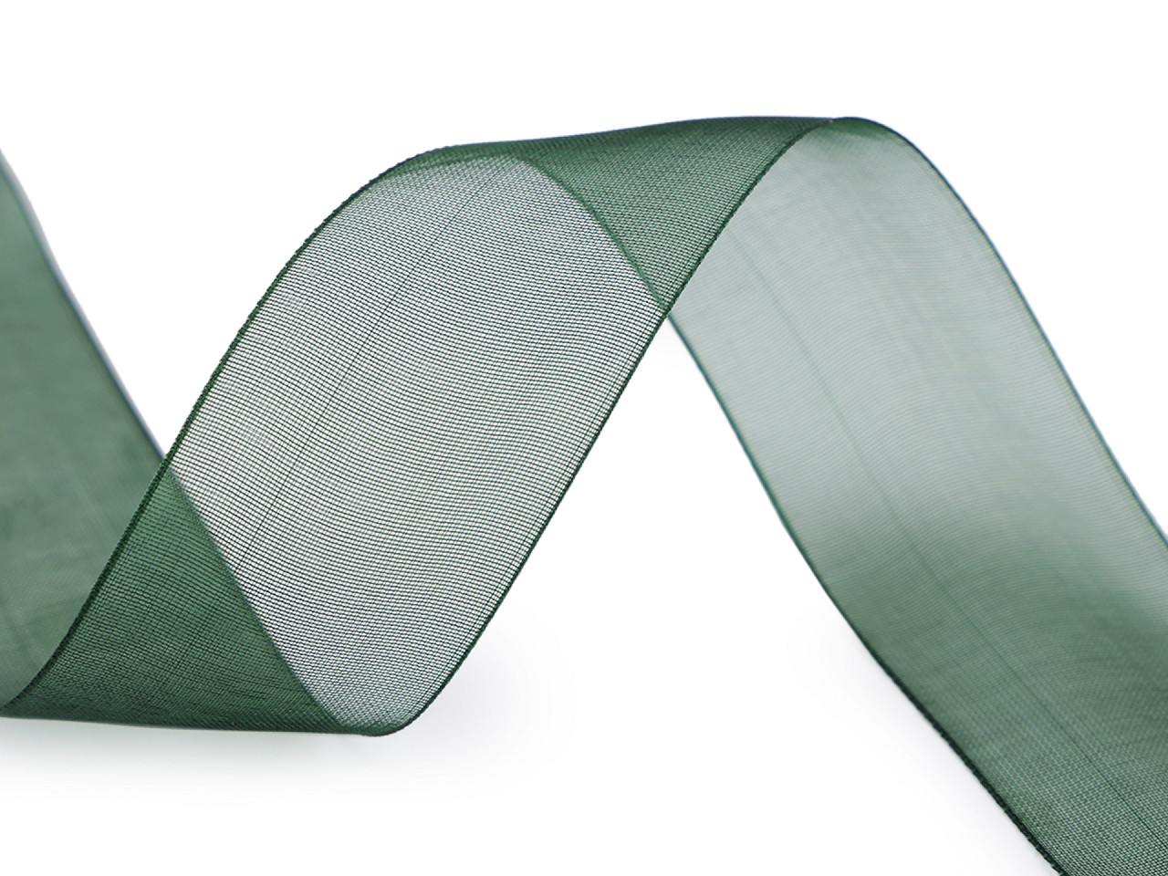 Panglica organza 28 mm - Roz pudrat (50 Metri)