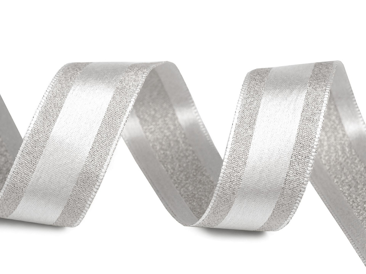 Panglica cu lurex latime 25 mm - Auriu deschis (3 Metri)