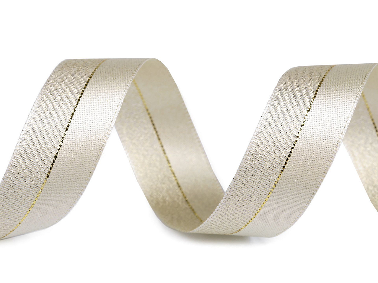 Panglica cu lurex latime 25 mm - Argintiu (20 Metri)