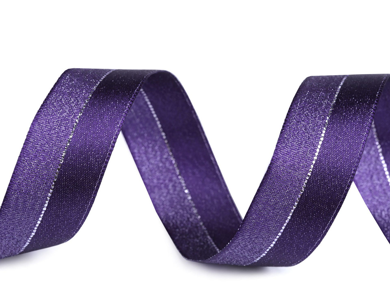 Panglica cu lurex latime 25 mm - Argintiu (20 Metri)