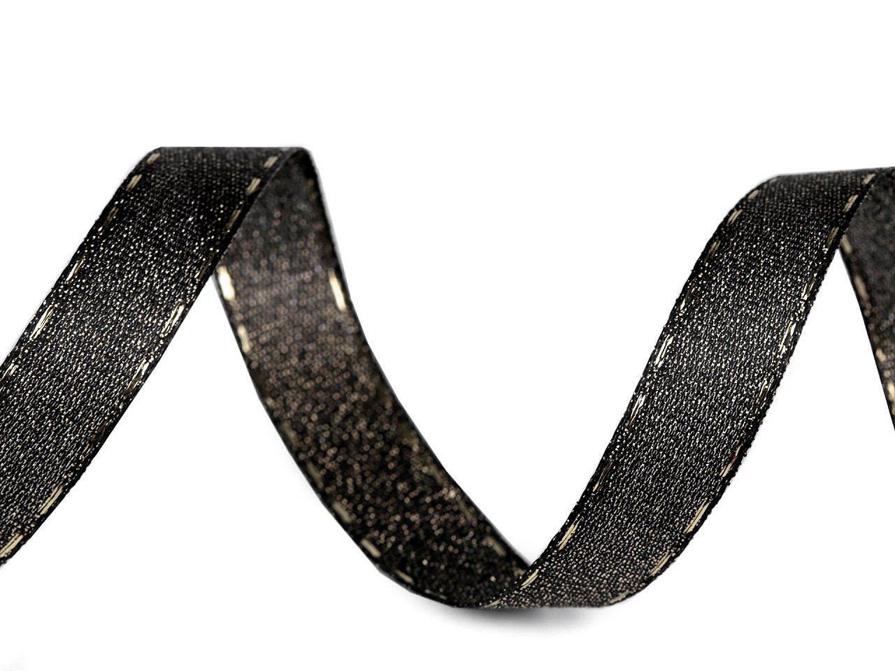 Panglica cu lurex latime 15 mm - Auriu deschis (10 Metri)