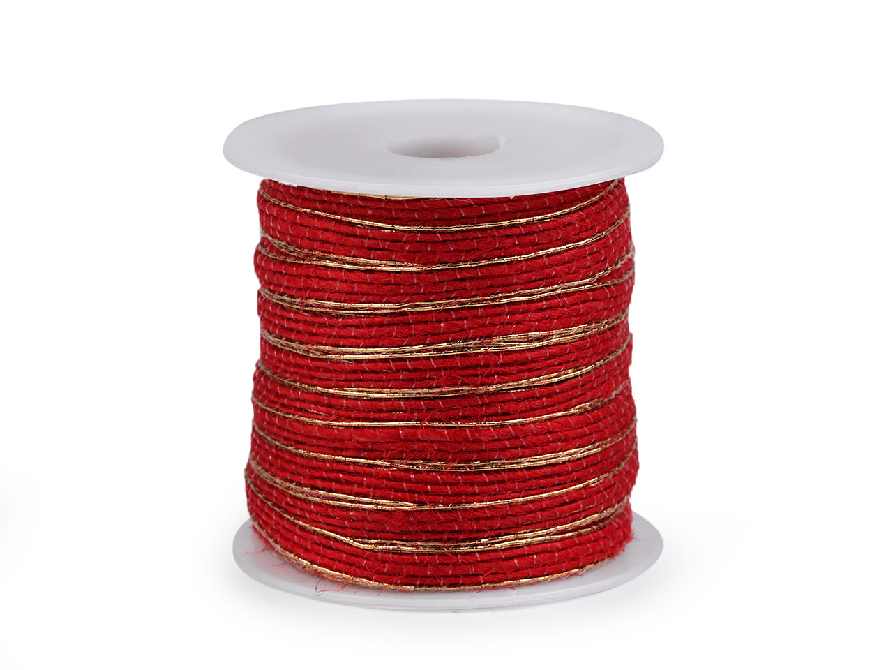 Panglica cu lurex latime 6 mm - Ecru deschis (20 Metri)