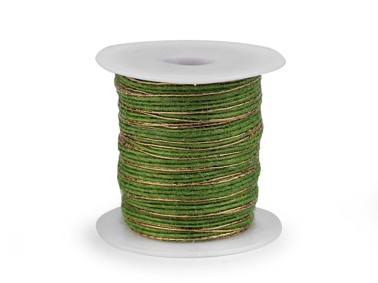 Panglica cu lurex latime 6 mm - Ecru deschis (20 Metri)