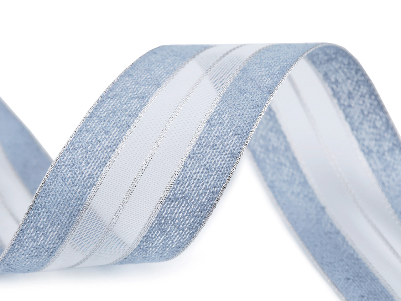 Panglica cu lurex latime 40 mm - Negru (45 Metri)