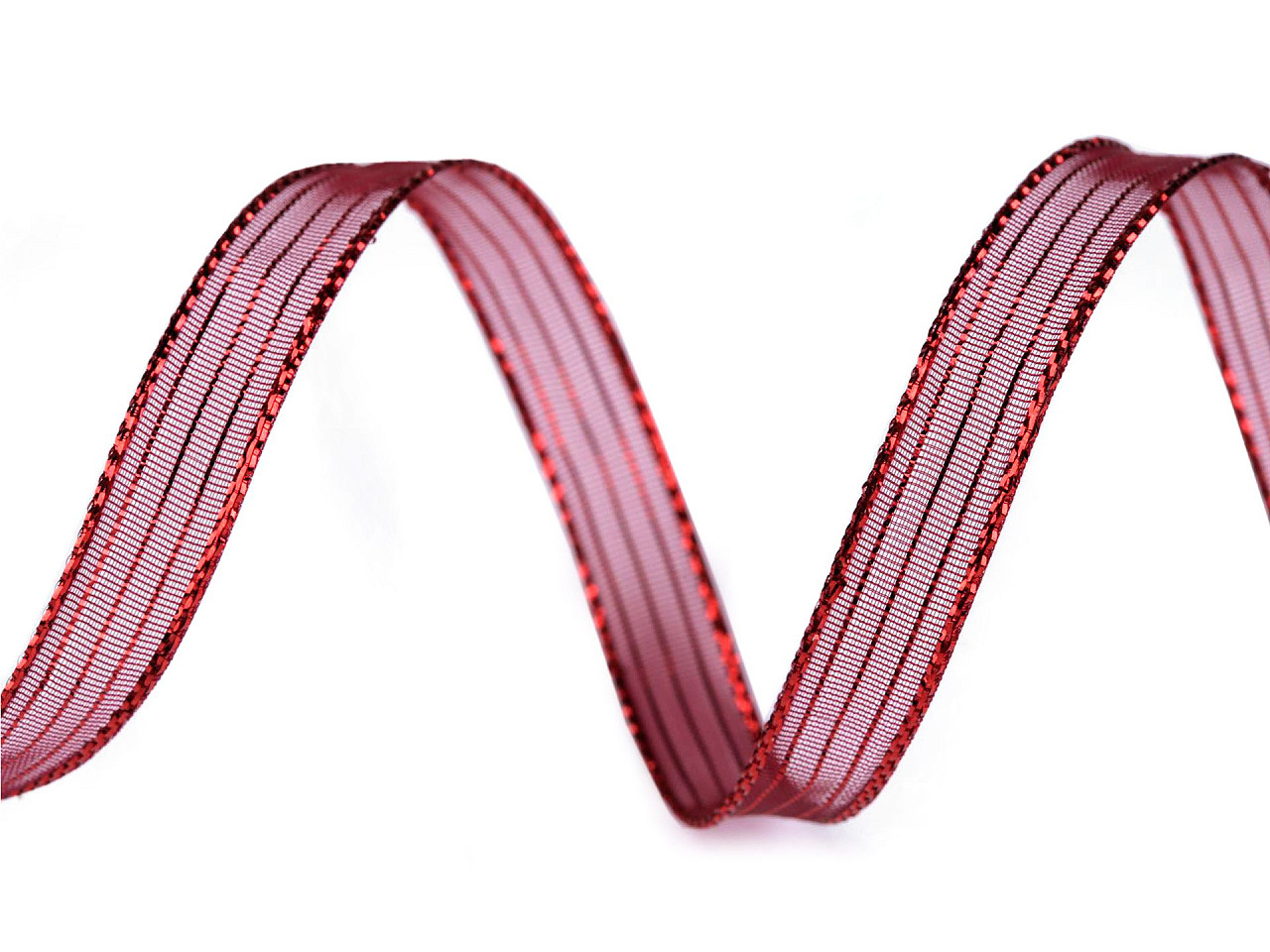 Panglica cu lurex latime 10 mm - Argintiu (45 Metri)