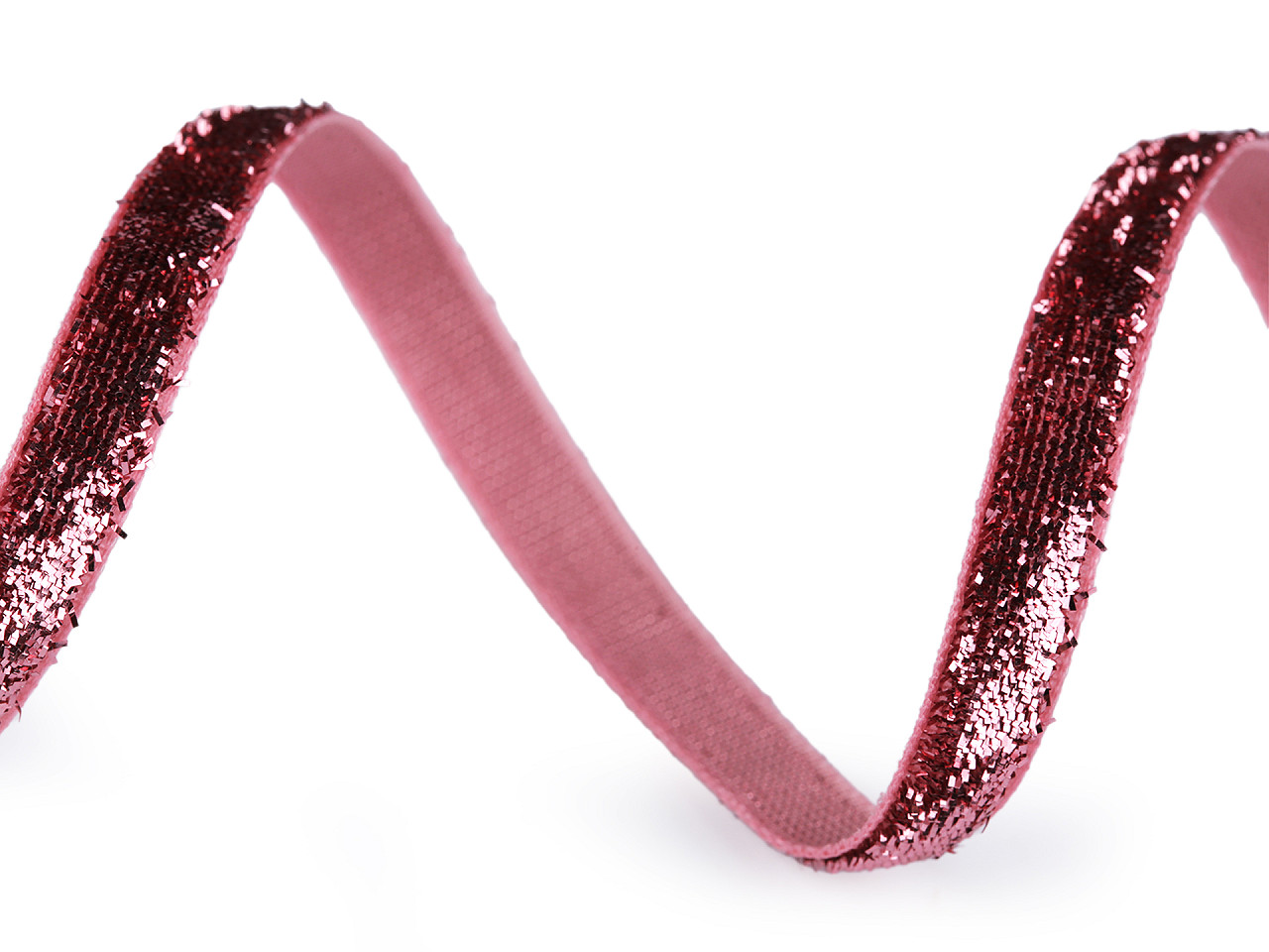 Panglică din catifea lurex lățime 6 mm - Purple-pink (45 Metri) Panglică din catifea lurex lățime 6 mm - Purple-pink (45 Metri)