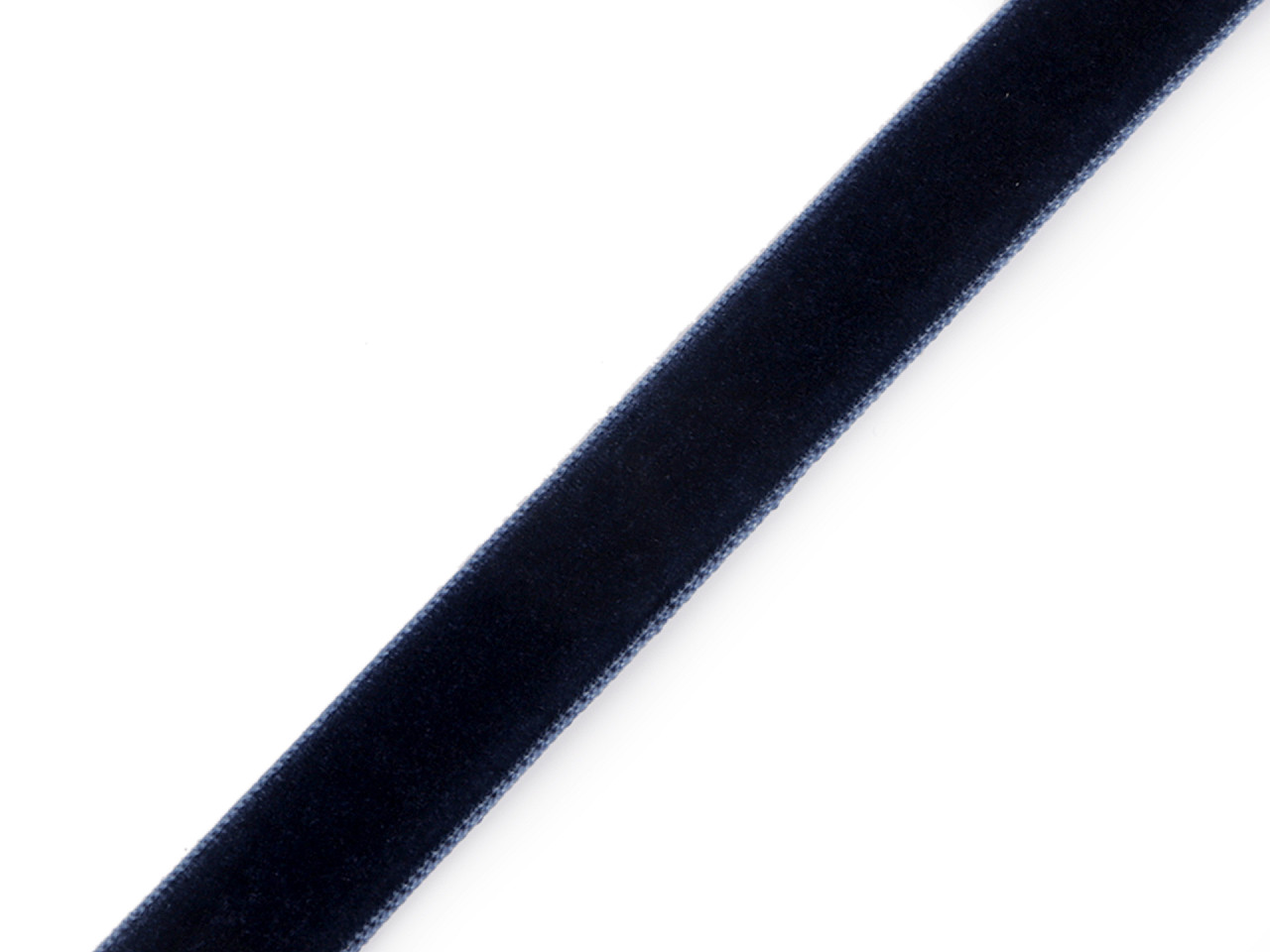 Panglica de catifea latime 15 mm - Negru (1 Metru)