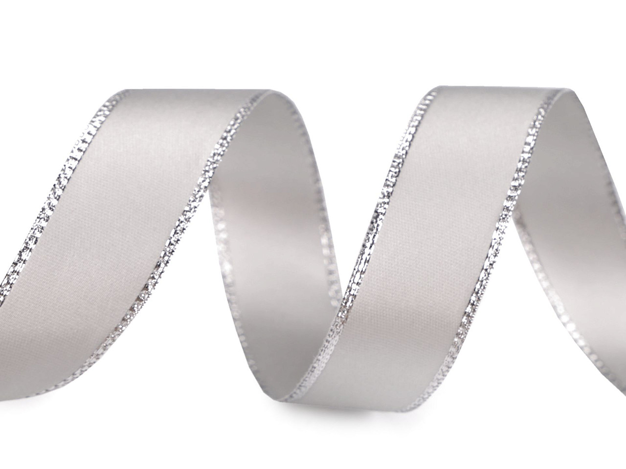 Panglică cu lurex și sârmă pe margine 24 mm - Auriu (20 Metri)
