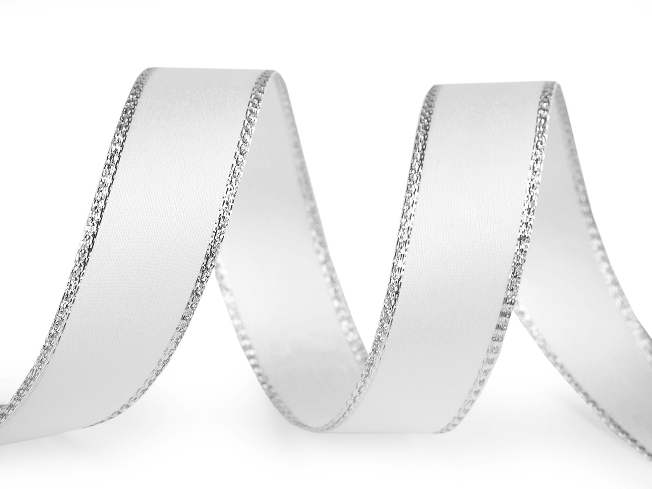 Panglică cu lurex și sârmă pe margine 24 mm - Auriu (20 Metri)