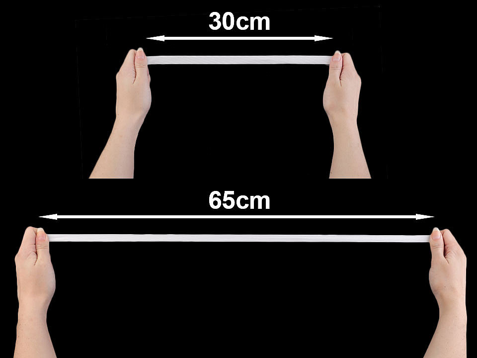 Elastic confecții,  lățime 14 mm - Alb (200 Metri)
