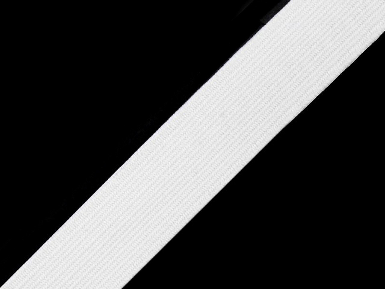 Elastic confecții, lățime 18 mm - Alb (100 Metri)