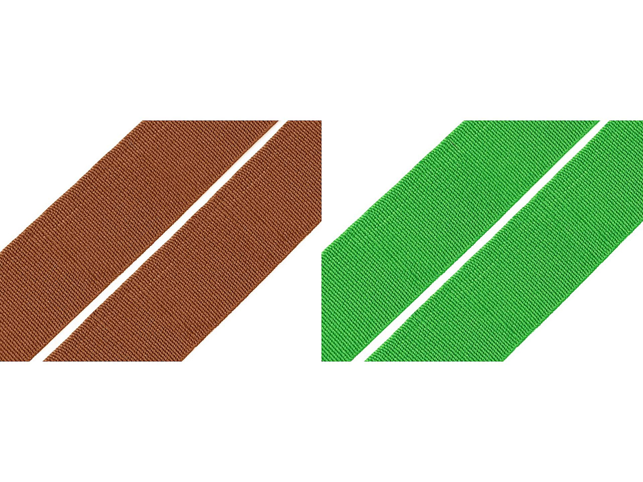 Elastic lat țesut, diverse culori, lățime 20 mm - Alb (25 Metri)