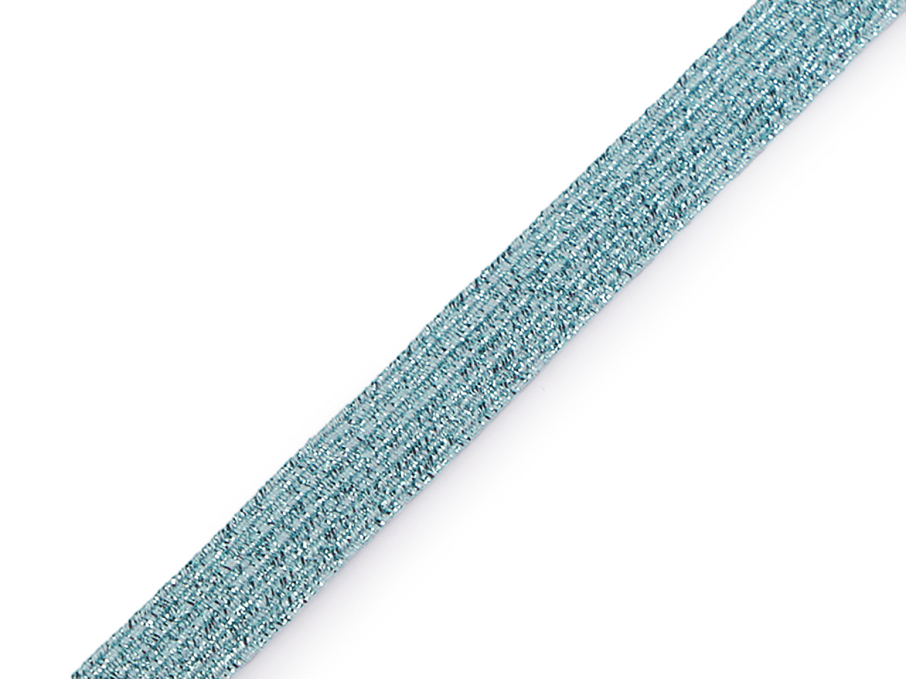 Elastic cu lurex, lățime 9 mm - Negru (90 Metri)