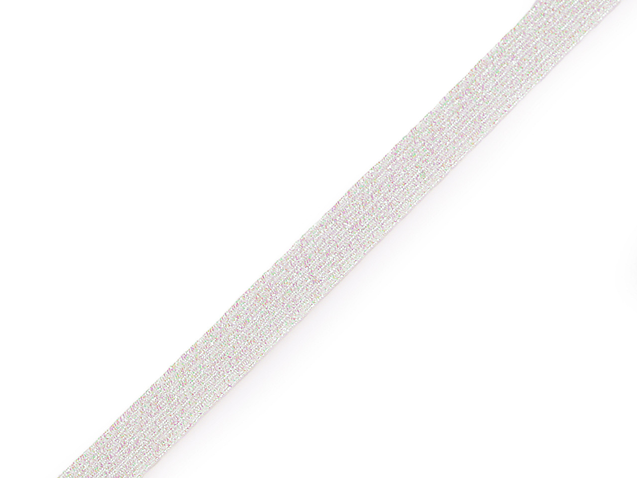 Elastic cu lurex, lățime 9 mm - Negru (90 Metri)