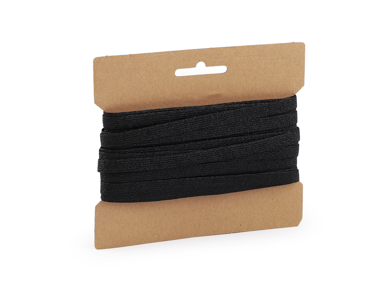 Elastic cu lurex, lățime 9 mm - Negru (90 Metri)