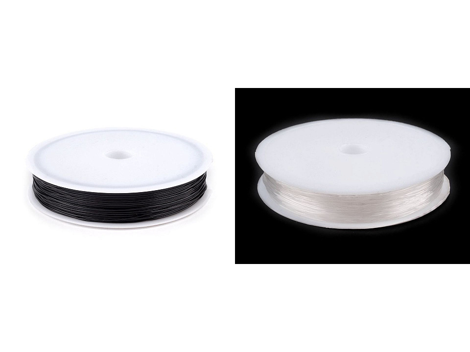 Fir elastic rotund, ø0,4-0,6 mm - Negru (1 Bucată) Fir elastic rotund, ø0,4-0,6 mm - Negru (1 Bucată)