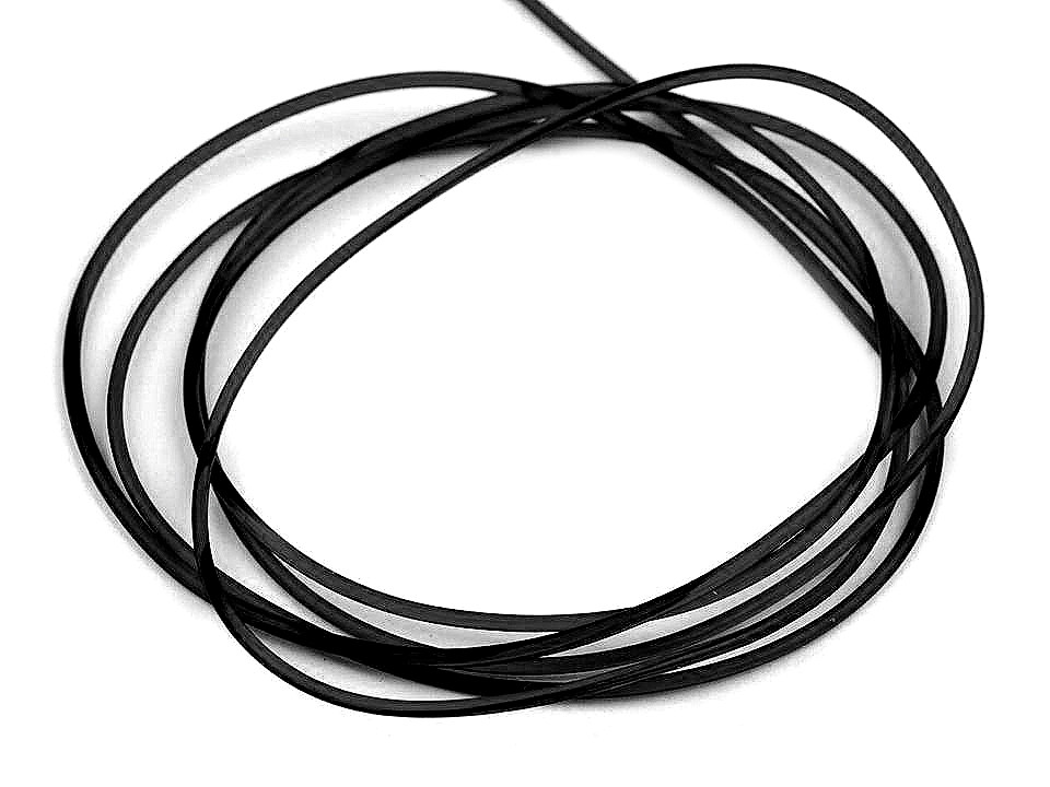 Fir elastic rotund, ø0,4-0,6 mm - Negru (1 Bucată) Fir elastic rotund, ø0,4-0,6 mm - Negru (1 Bucată)