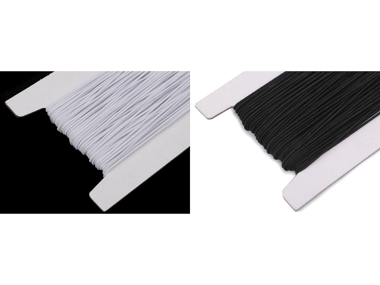 Elastic rotund, ø1 mm - Alb (25 Metri)