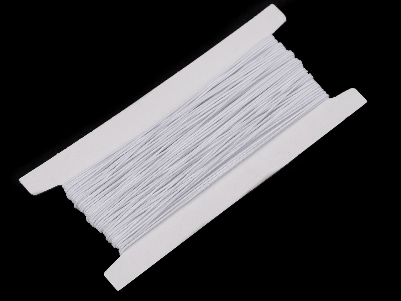 Elastic rotund, ø1 mm - Alb (25 Metri)