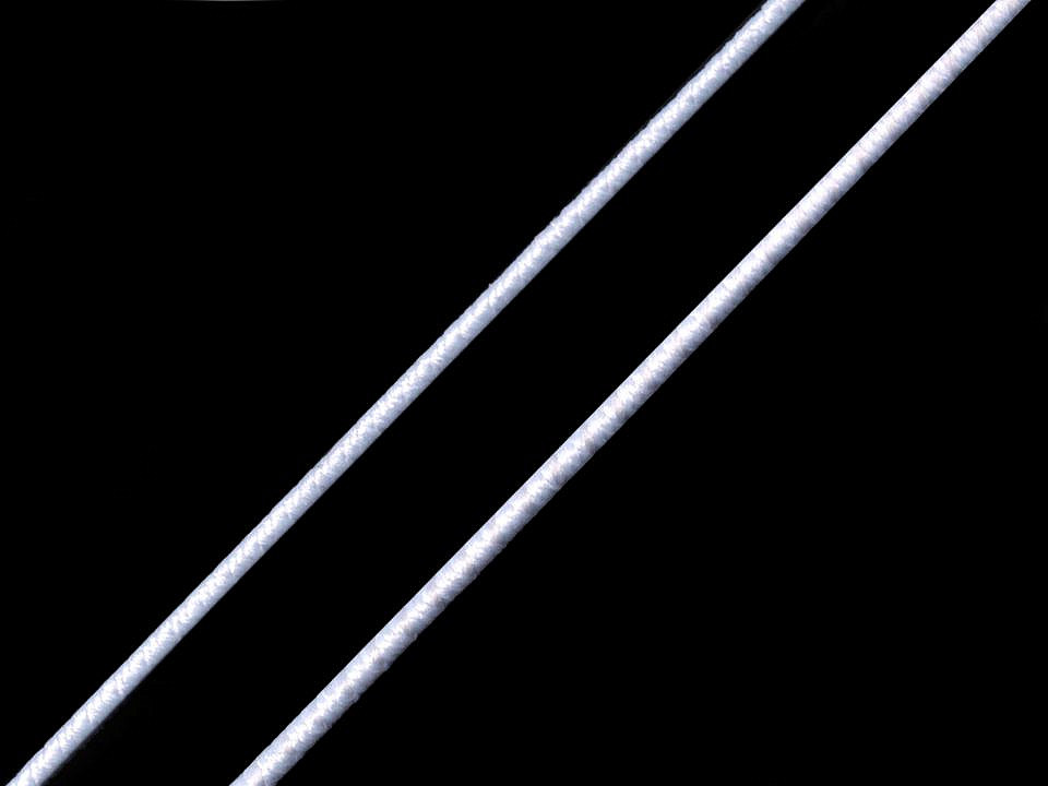 Elastic rotund, ø1 mm - Alb (25 Metri)